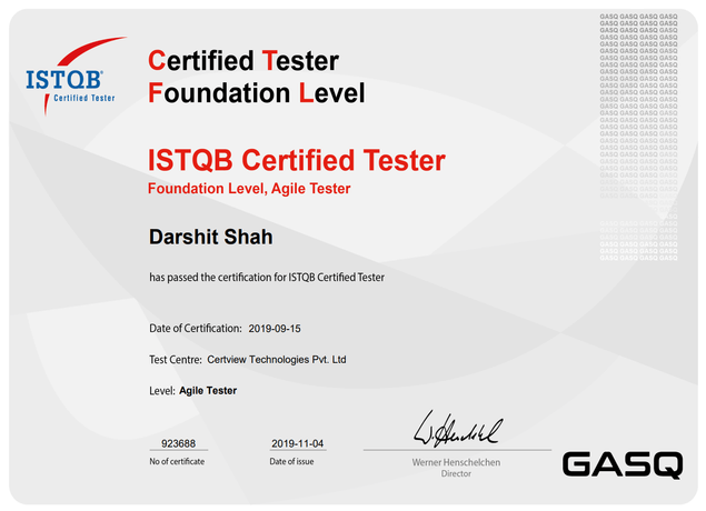 Darshit Shah - Senior Software QA Engineer & Testing Thought Leader