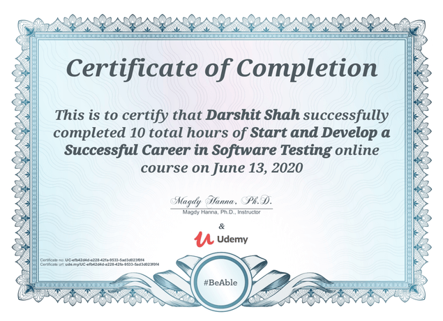 Darshit Shah - Senior Software QA Engineer & Testing Thought Leader